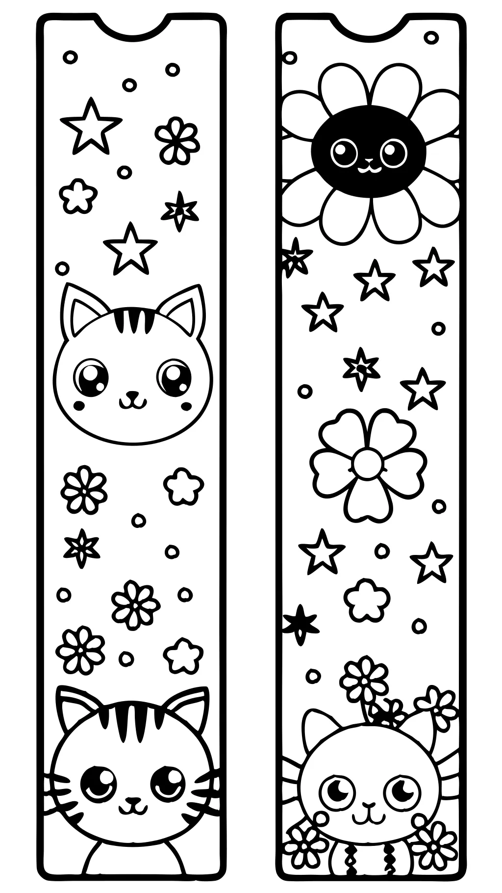 cute bookmark coloring pages